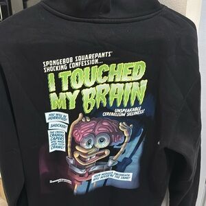 Black SpongeBob SquarePants zombie hoodie
